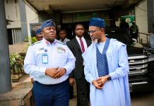 MINISTER OF ENVIRONMENT RECEIVES CHIEF OF CIVIL-MILITARY RELATIONS, NIGERIAN AIR FORCE