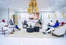 Senator Okorocha Hosts Governor Otti In His Abuja Residence
