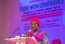 Kaduna’s First Lady, Hajiya Hafsat Uba Sani, Distributes Thousands of Sanitary Pads to Schoolgirls