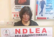NDLEA Arrests 63-Year-Old Chinese Woman With 31kg Of ‘Canadian Loud’ At Lagos Airport