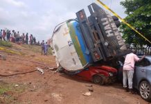 Diesel Tanker Crushes Five People to Death in Ibadan, Oyo State