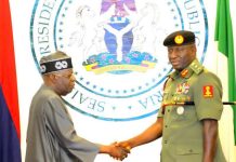 TINUBU PRAISES ARMY REFORMS UNDER COAS GENERAL WAIDI SHAIBU